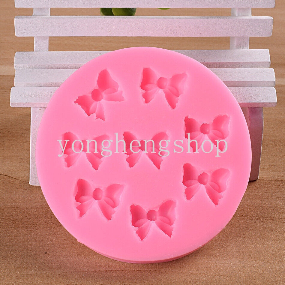 Khuôn Silicone Làm Bánh/Xà Phòng/Sô Cô La/Xà Phòng Hình Nơ Dễ Thương