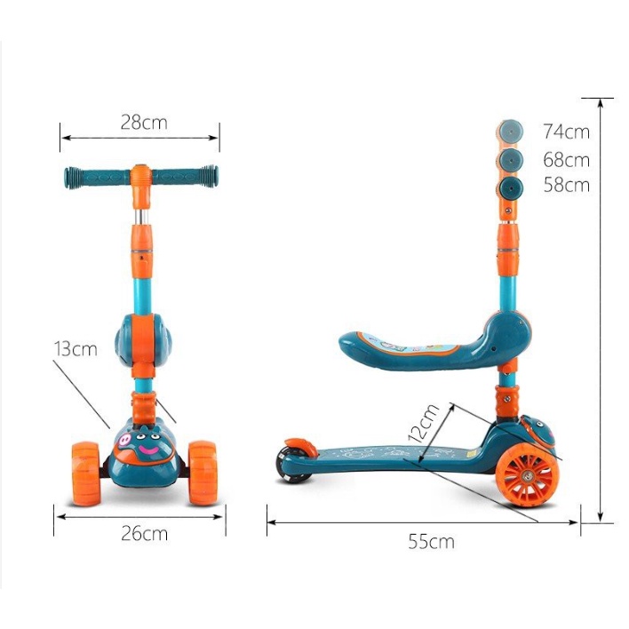 Xe Scooter Cho Bé, Xe Trượt Scooter Cho Bé, Trẻ Em Cao Cấp
