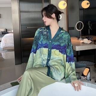 Bộ Lụa Mặc Nhà Pijama Nữ Lụa Cao Cấp Mát Mềm Mịn ELSA PIJAMA