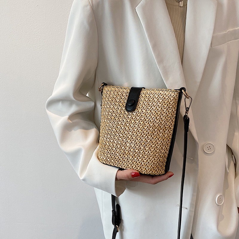 Túi cói đeo vai IELGY thời trang cao cấp cho nữ