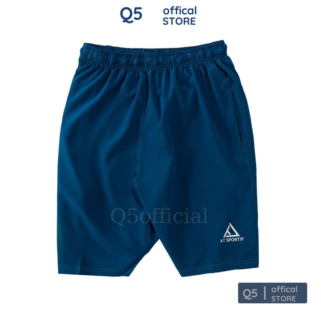 Quần short denim nam nữ Q5 vải jean co giãn thể thao hay mặc nhà