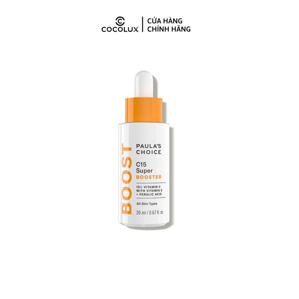 Tinh chất dưỡng ẩm làm mờ nếp nhăn chứa Vitamin C Paula's Choice 20ml[COCOLUX]