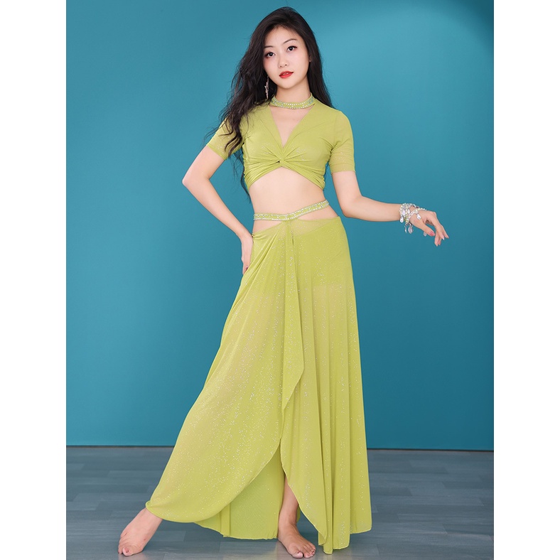 Bộ Trang Phục Múa Bụng Phối Lưới Thời Trang Mùa Hè Xinh Xắn