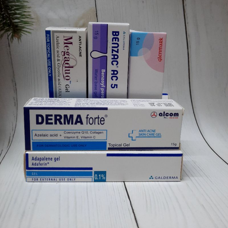 Megaduo Gel 15g, Derma Forte 15g, MS Gel 15g Cho Da Mụn