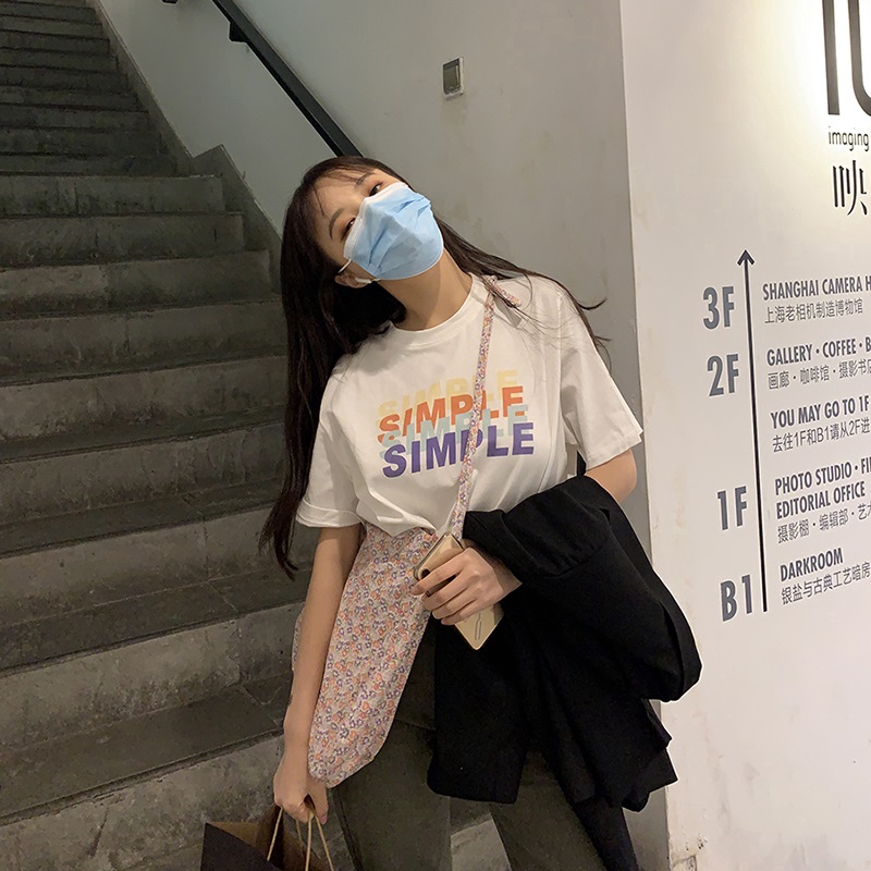 Áo thun SUXI ngắn tay in chữ cá tính thời trang mùa hè cho nữ