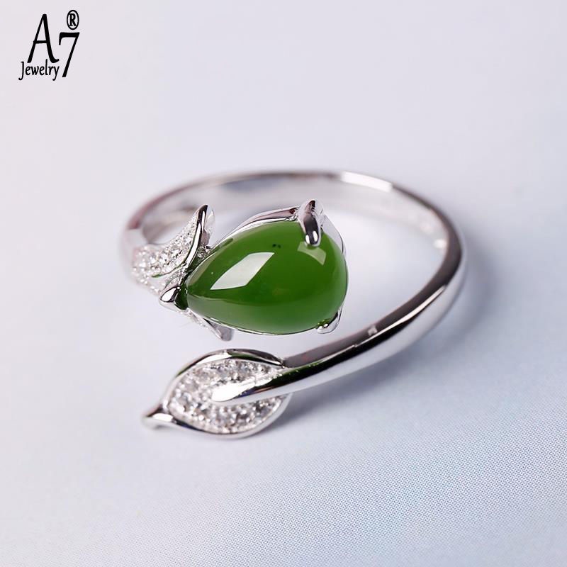 Nhẫn Bạc S925 Họa Tiết Lá Giọt Nước Thời Trang