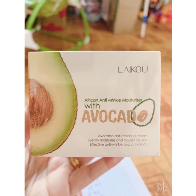 Mặt Nạ Dưỡng Ẩm Chống lão hóa Tinh Dầu Quả Bơ Avocado Laikou - Cam Kết Chính Hãng