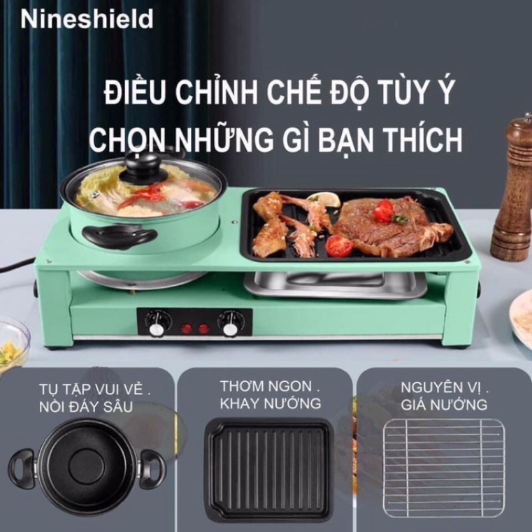 NỒI LẨU NƯỚNG 2 TRONG 1 MODEL DKS-303 CÔNG SUẤT 2200W