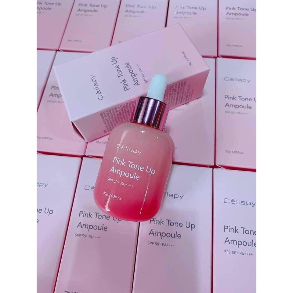 Pink Toner Up Ampoule SPF35PA+++ Tinh chất dưỡng trắng chống nắng