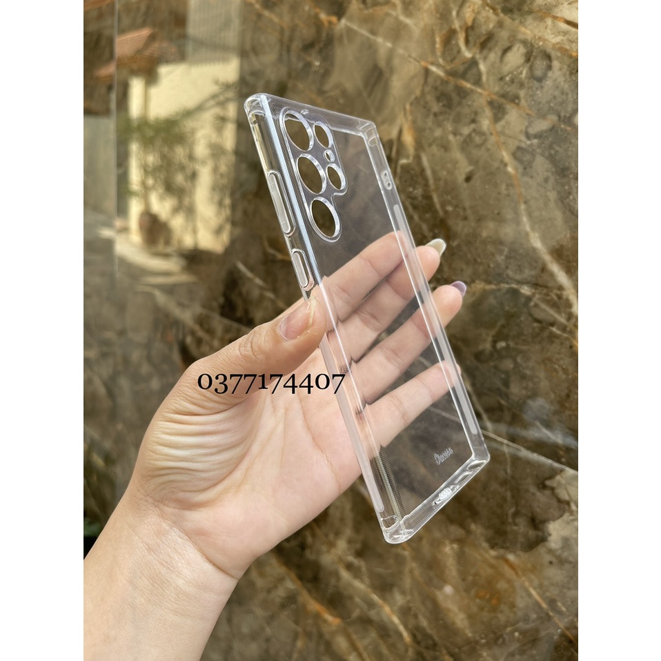 Ốp lưng full cụm camera Samsung S23 FE, S23 Plus, S23 Ultra, S22/ S22+/ S22 Ultra silicon trong suốt chính hãng Ou Case