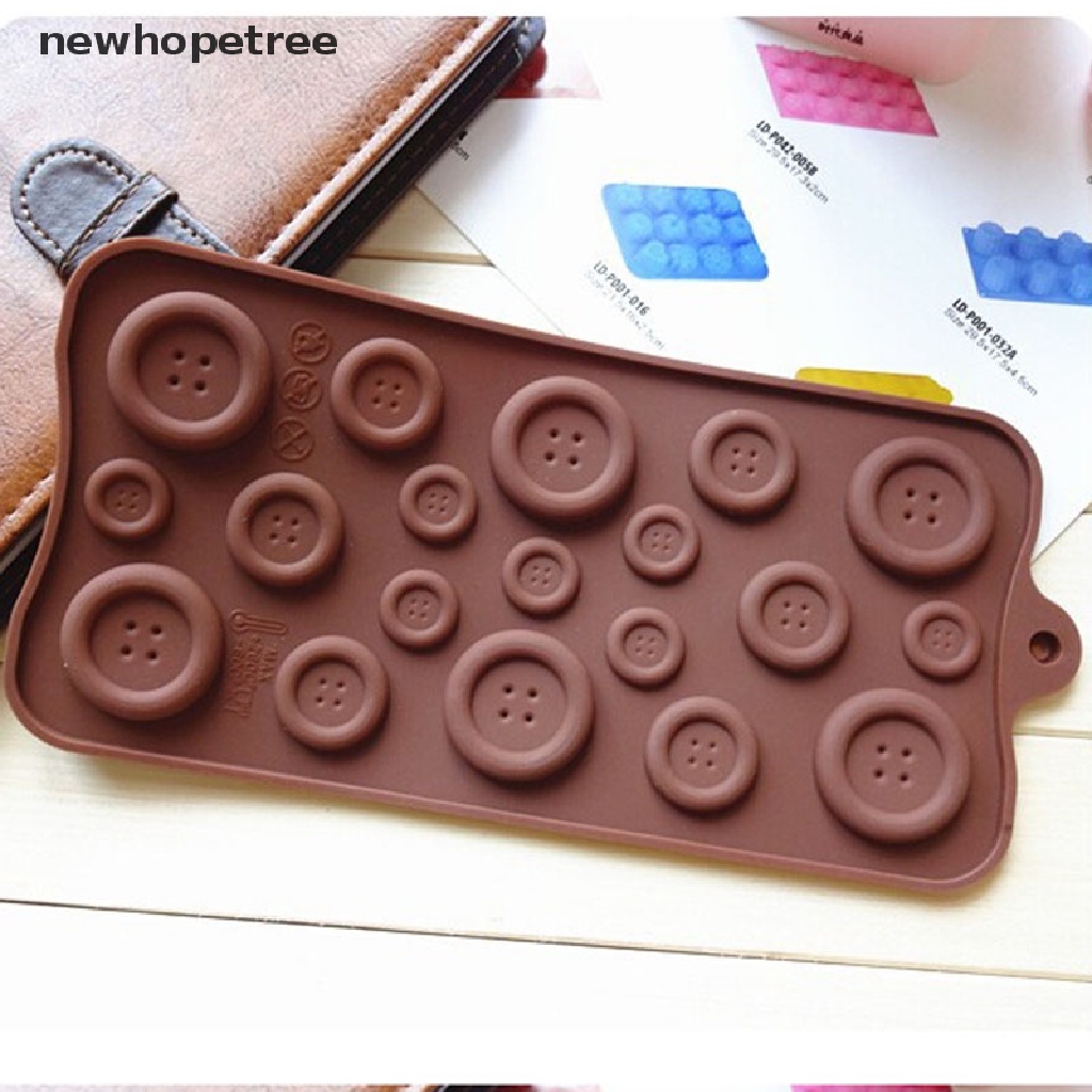 1 Khuôn Silicone Làm Bánh Hình Nút Áo DIY