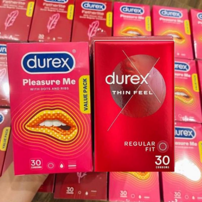Bao cao su Durex 30 miếng siêu mỏng( hàng nội địa Úc)