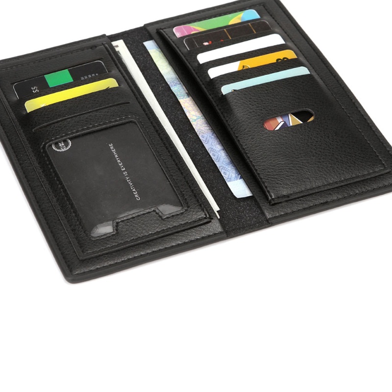 Ví Da PU Dài Phong Cách Vintage Cho Nam