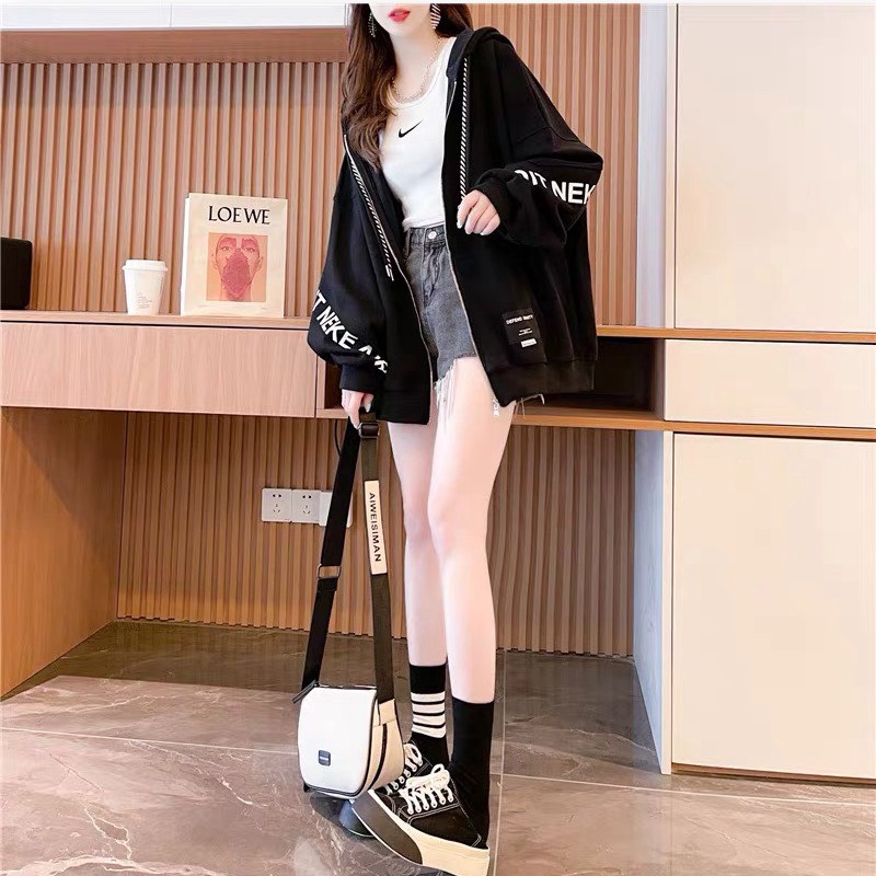 ÁO KHOÁC CARDIGAN NỮ TAY PHỒNG PHONG CÁCH TRẺ TRUNG PHỐI DÂY KÉO SIÊU HOT