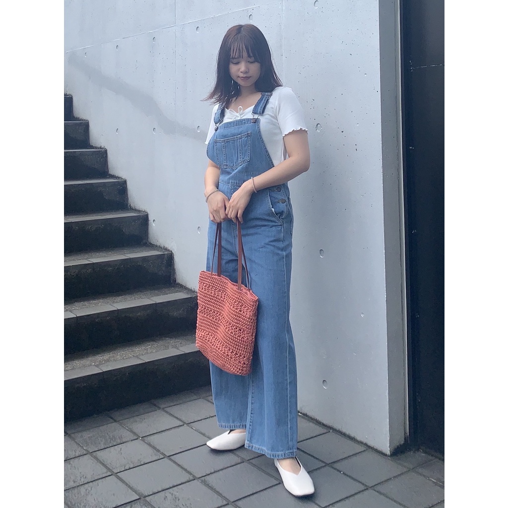 Áo thun tăm tay ngắn, đính nơ - Áo thun GU Nhật - Mã 337080