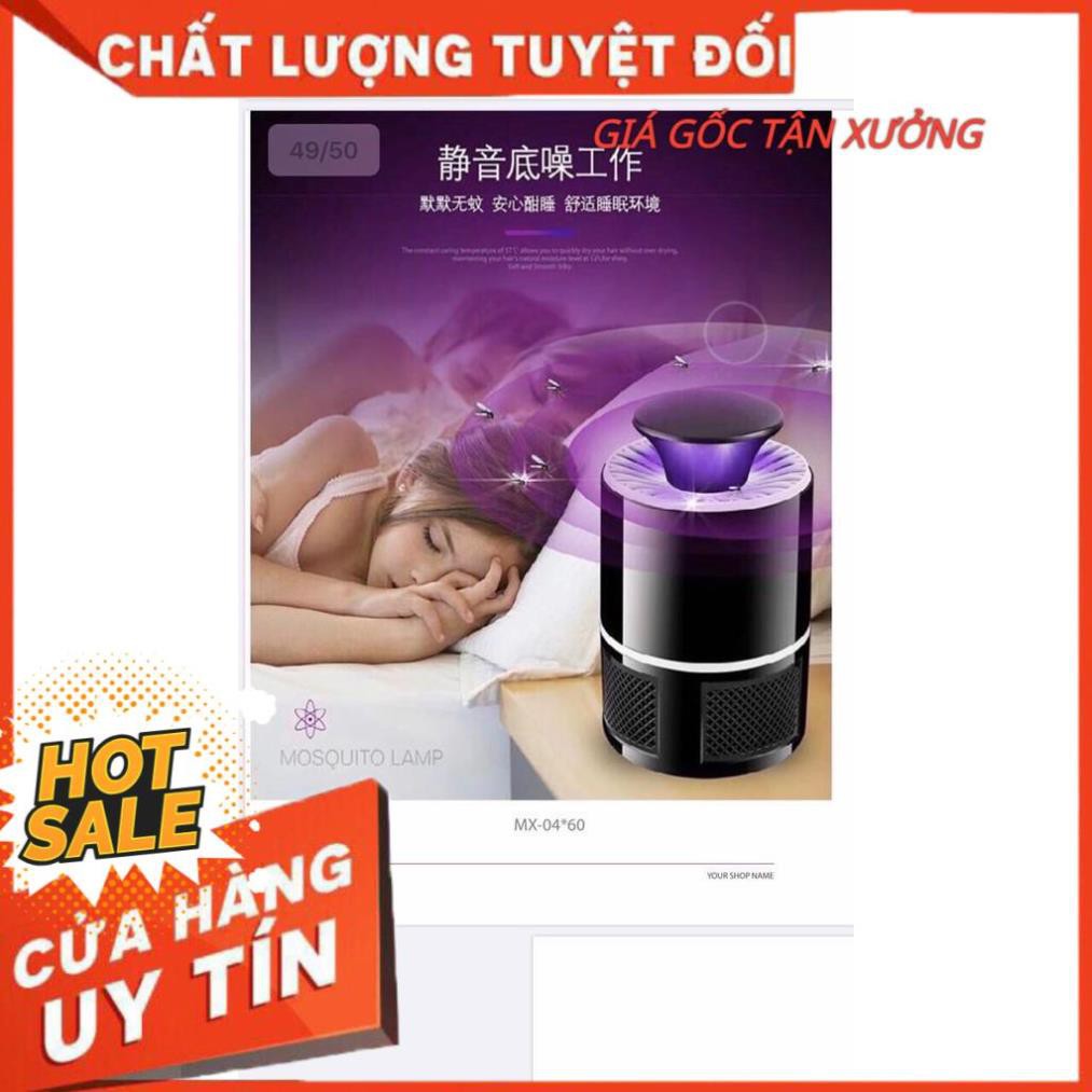 Đèn bắt muỗi, máy bắt muỗi thông minh hình trụ không dùng hóa chất, không gây ồn an toàn cho sức khỏe (kèm theo sạc)