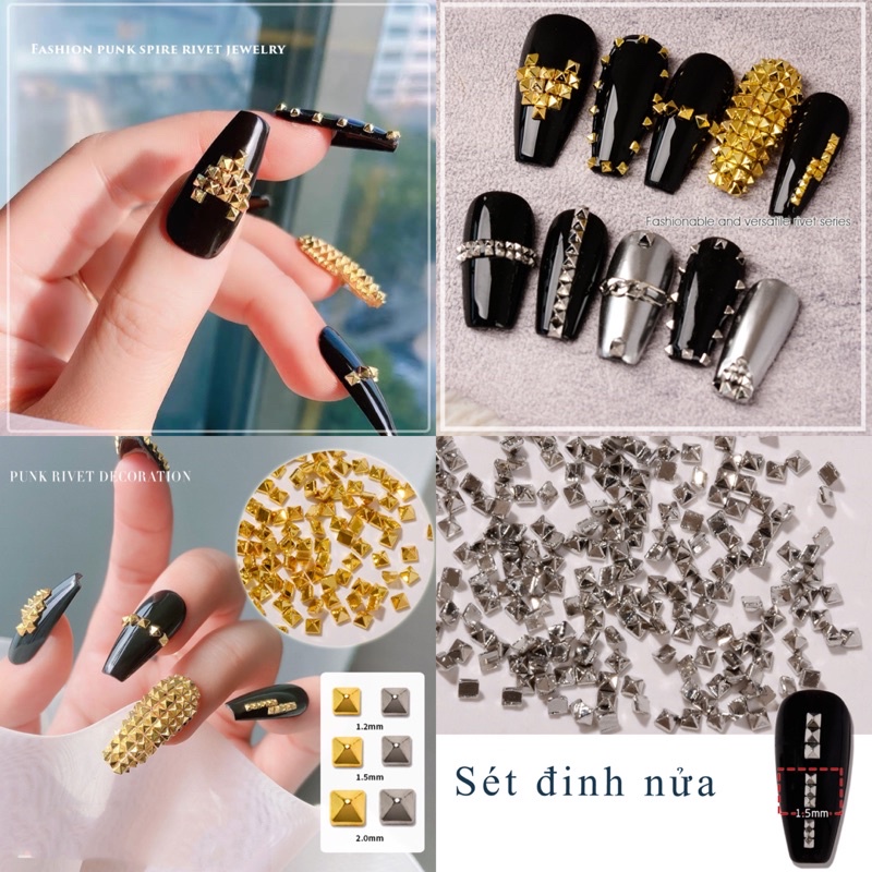 Túi 200v đinh nửa,đinh tán trang trí móng