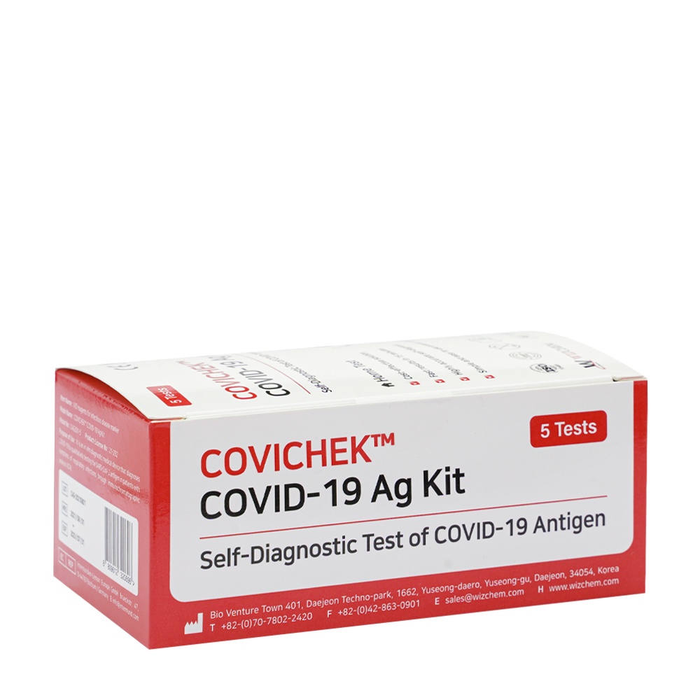 Dụng cụ xét nghiệm nhanh Pharmacity Covichek (Hộp 5 bộ kit)