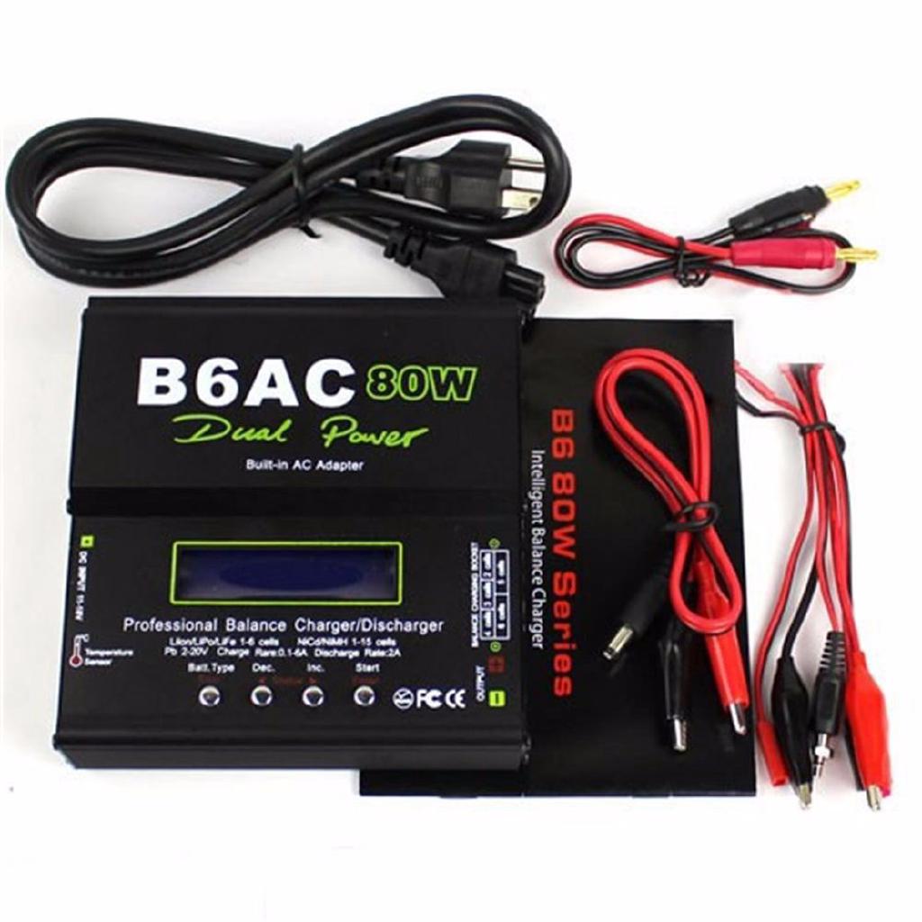 Digital Charger B6AC Lipro Battery Original Balance Charger 80W for RC Model