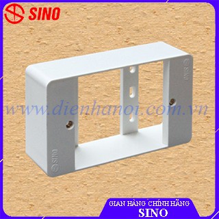 Đế nổi chữ nhật thấp dùng cho công tắc ổ cắm SINO