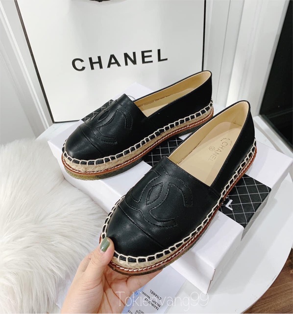 Giày Lười Nữ, Slip on da đế cói Mẫu Quốc Dân Tổ Kiến Vàng L009 | BigBuy360 - bigbuy360.vn