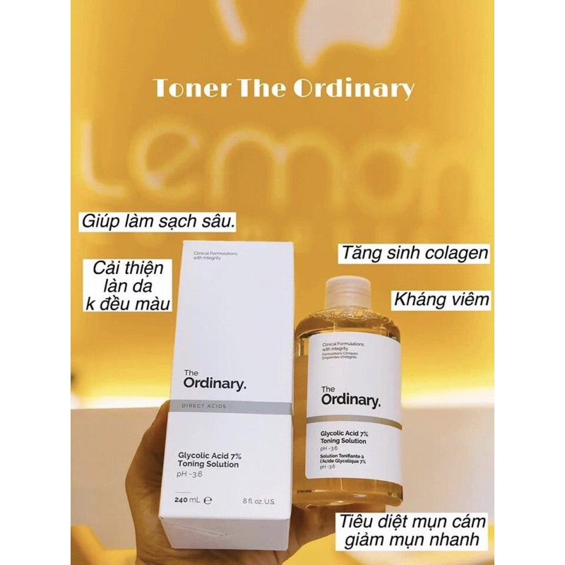 (BILL CANADA) TONER THE ORDINARY GLYCOLIC ACID 7% chăm sóc da se khít lỗ chân lông | BigBuy360 - bigbuy360.vn