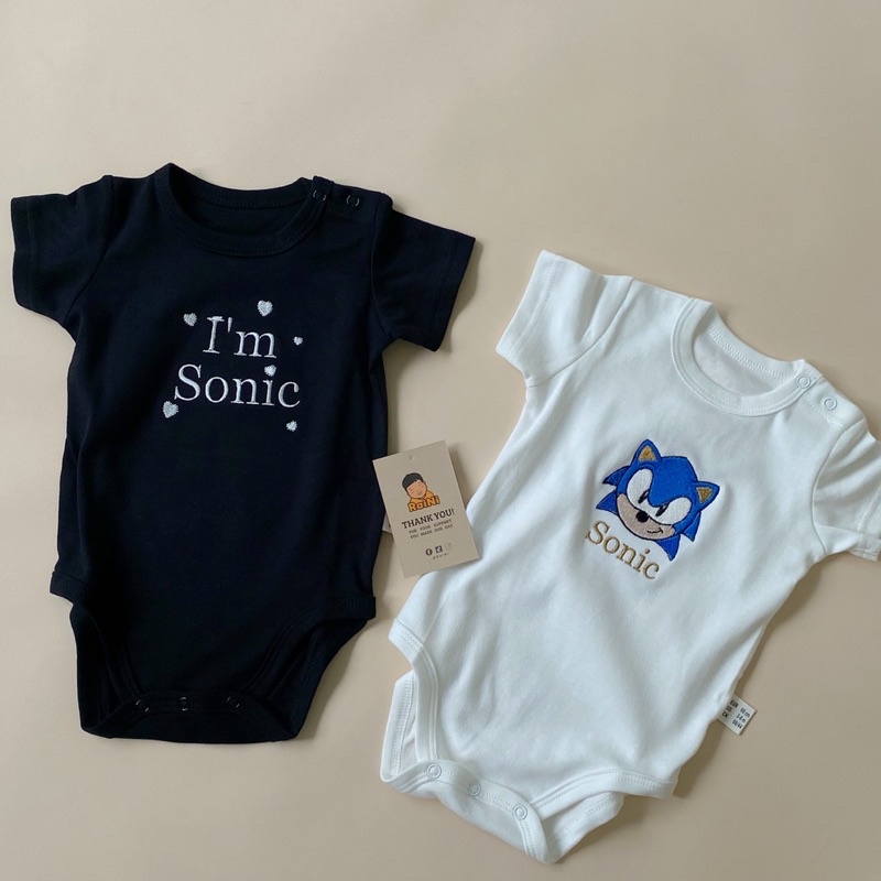 Body chip, áo thun thêu tên theo yêu cầu cho bé size 59-90 chất 100% cotton.