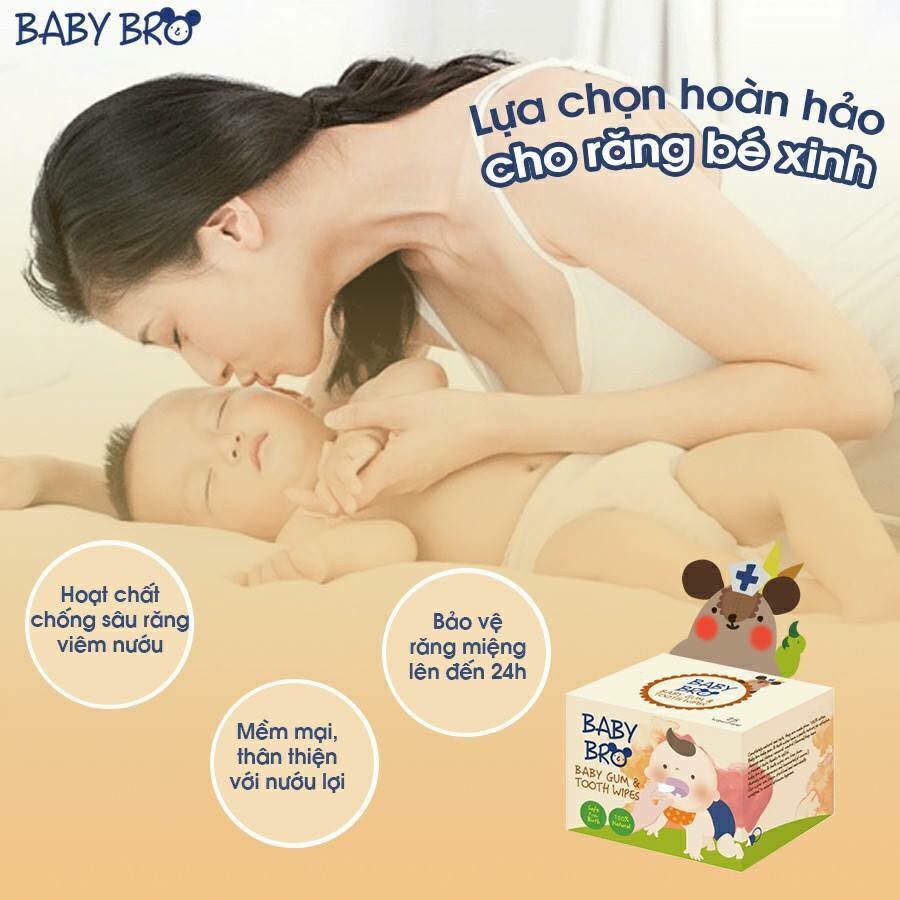 Gạc Tưa Lưỡi Baby Bro Hàn Quốc Cho Bé Sơ Sinh - 8809262393316