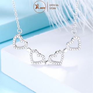 Dây chuyền hình trái tim đeo hai kiểu tuyệt đẹp, cá tính dành cho nữ ANTA Jewelry - ATJ 7032