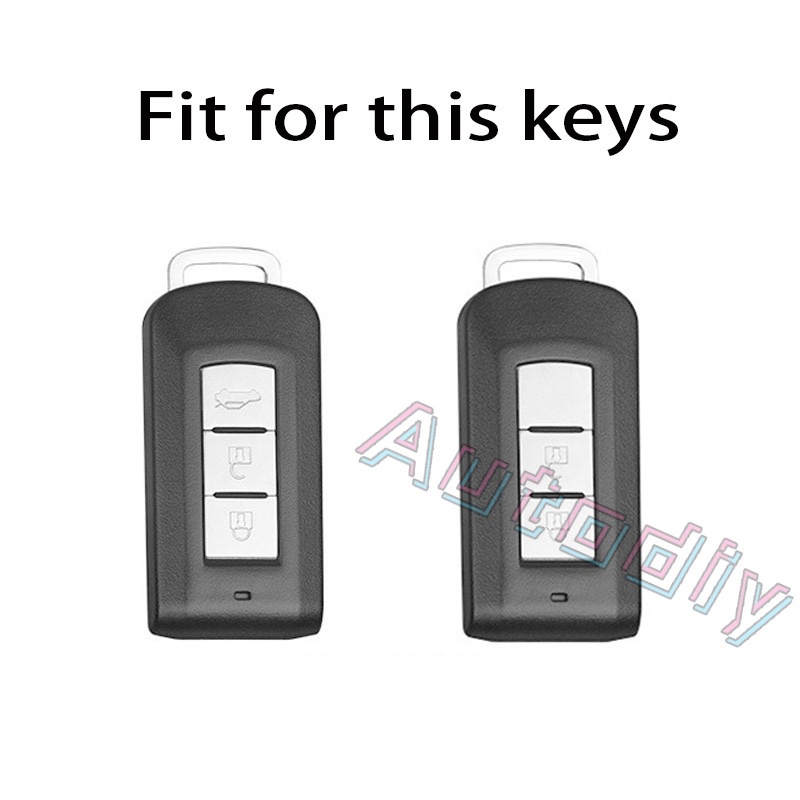 Vỏ Da Bảo Vệ Chìa Khóa Điều Khiển Từ Xa Cho Xe Hơi Mitsubishi 3 Asx Montero GLS Mirage GLS Xpander GLS Strada GLS Outlander Triton Colt Lancer Grandis Pajero Sport Eclipse