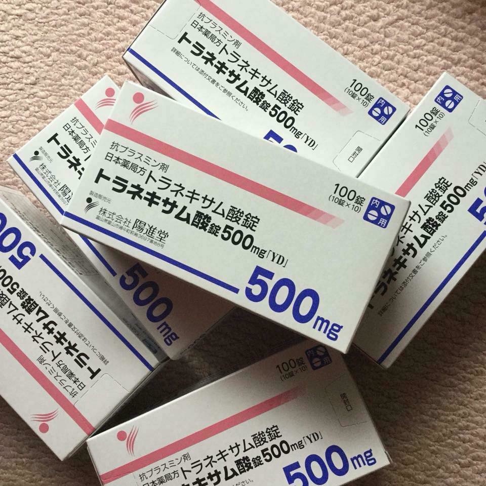 Viên uống trắng da, mờ nám Transamin 500mg [CHÍNH HÃNG] 100 viên Nhật Bản