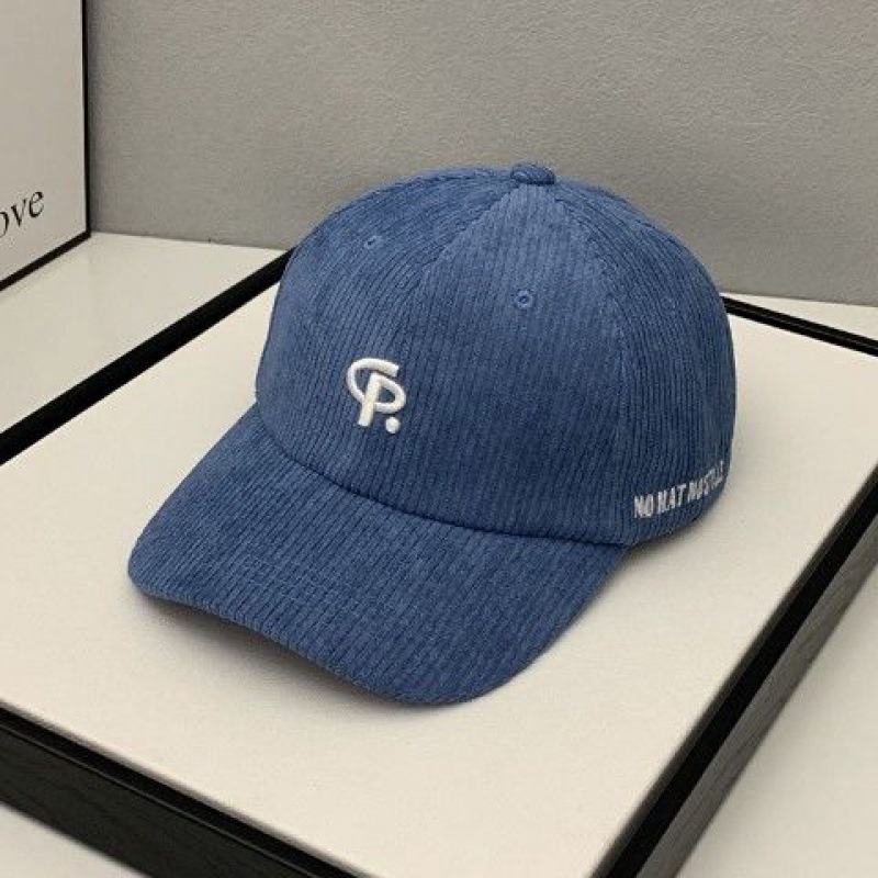 Mũ lưỡi trai vải nhung thêu chữ phong cách Hàn quốc