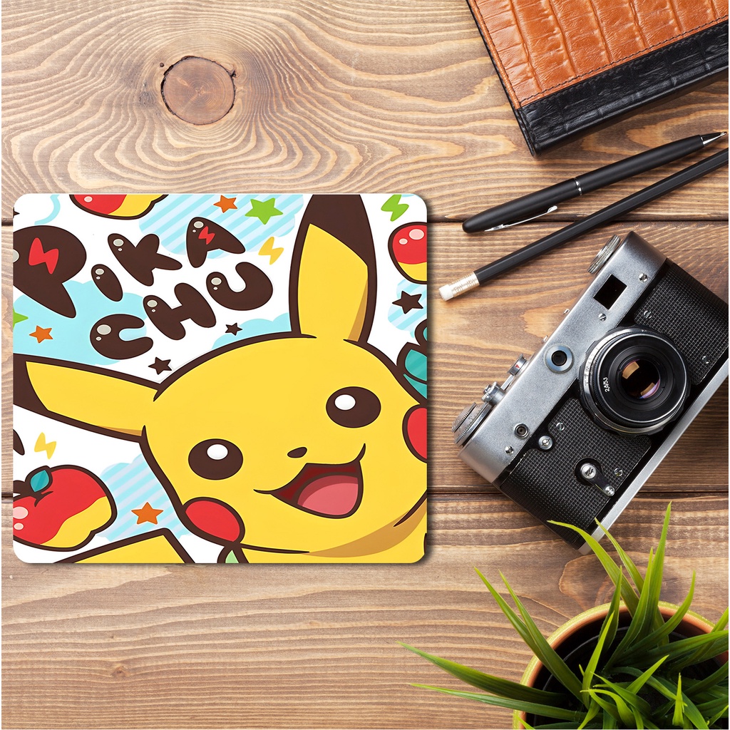 TỔNG HỢP LÓT CHUỘT,  PAD CHUỘT, LÓT CHUỘT MÁY TÍNH CỠ NHỎ PIKACHU 45x40 - 35x30 - 26x21