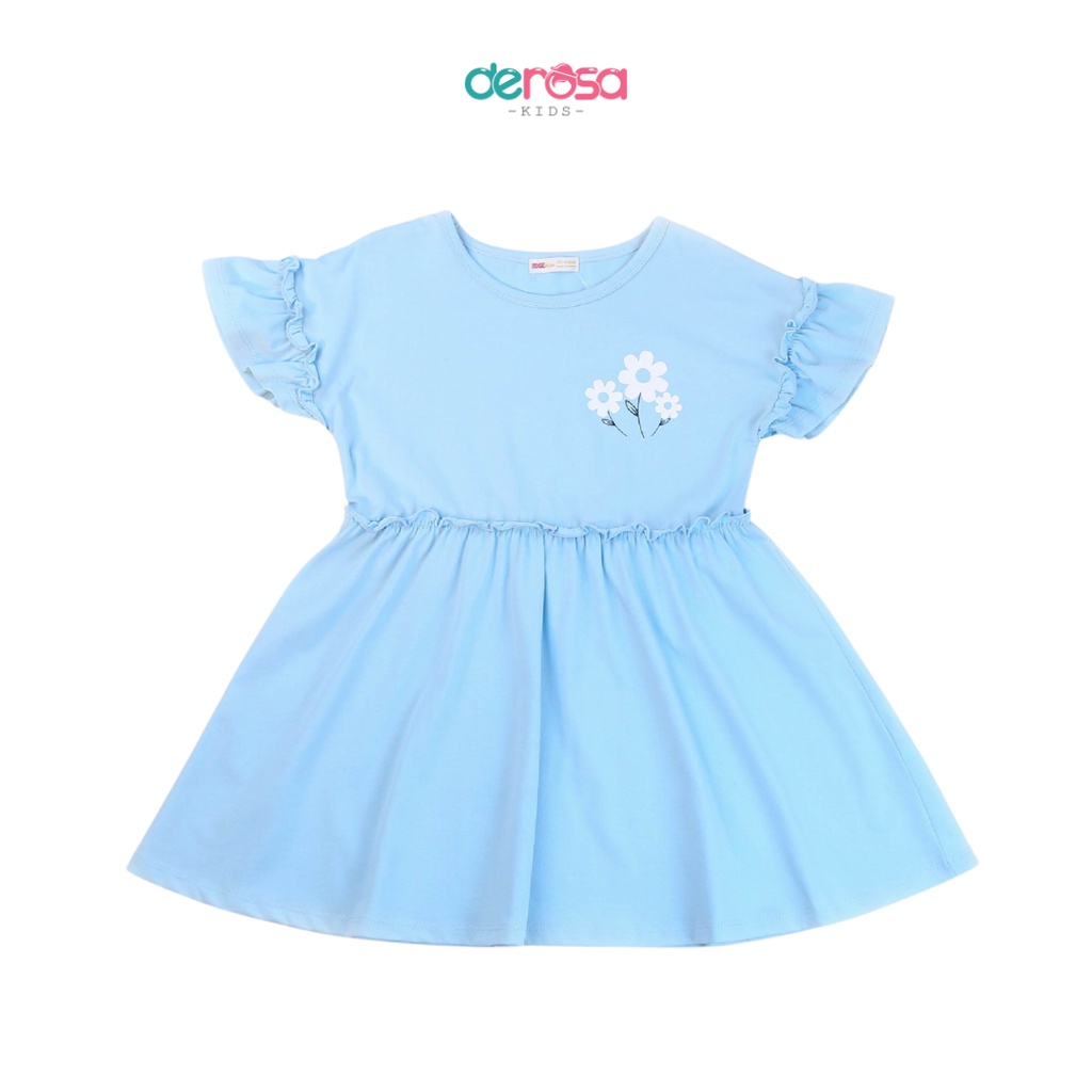 Váy bé gái DEROSA cộc tay chất liệu cotton ASKD022V KIDS 2 - 8