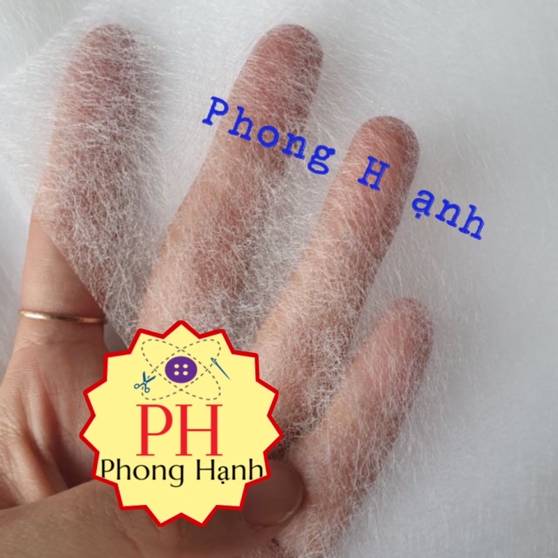 Keo Tan ủi dính 2 mặt vải/ Keo tàng hình - Giá sỉ 1 xấp 10 ya = 9 mét