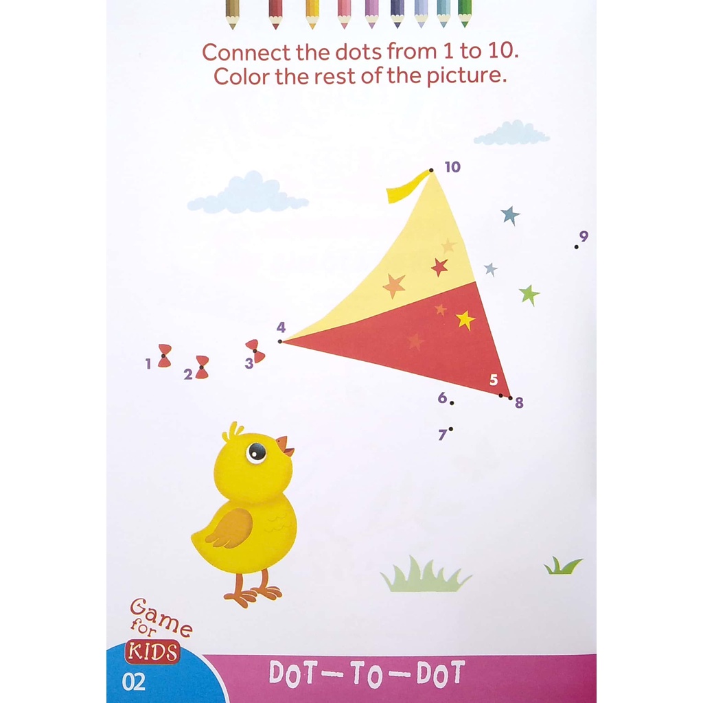 Sách Dot To Dot Color - The Rest Of The Picture - Nối Số Và Tô Màu 2