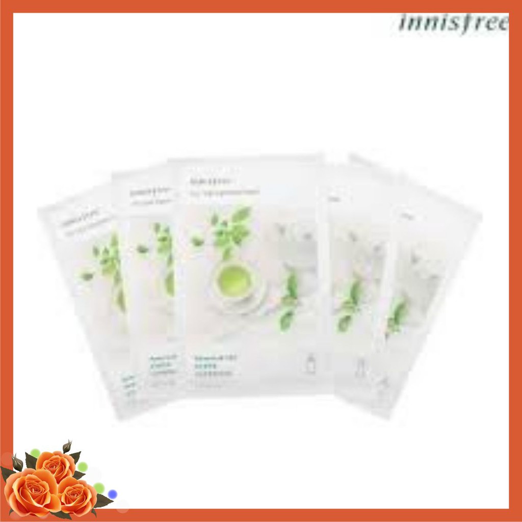 .mặt nạ innissfree vị trà xanh cấp ẩm ,làm dịu da.