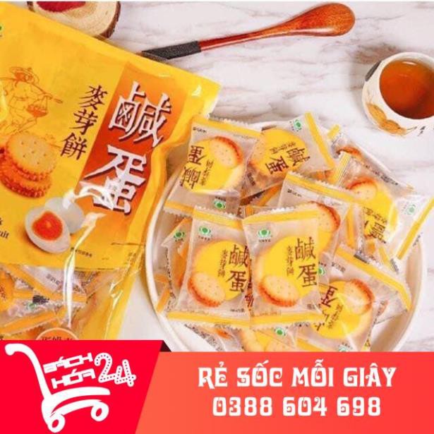 【Báchhóa24h】BỊCH 500g BÁNH QUY TRỨNG MUỐI ĐÀI LOAN