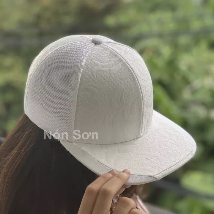 Nón Sơn nón Snapback - Nón Hiphop Nón Sơn - Mũ snapback hiphop nam nữ Xanh