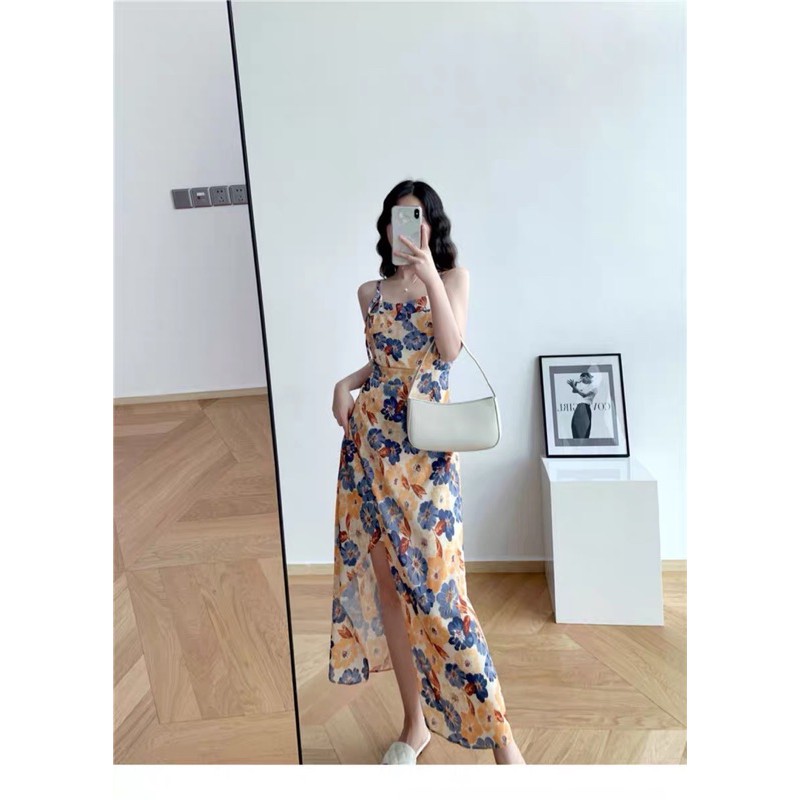 [Mã FAGREEN1505 giảm tới 30K đơn 99K] ODER - Váy HOA XOÈ 2 DÂY TÔN DÁNG | BigBuy360 - bigbuy360.vn