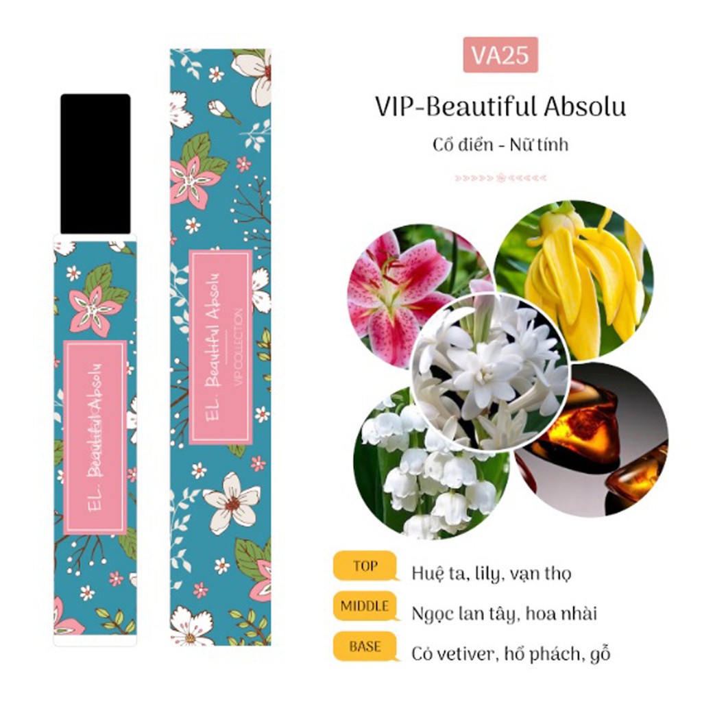 VIP – Beautiful Absolu (12ml) Dành cho phái Nữ _Thương hiệu bởi France_VA25