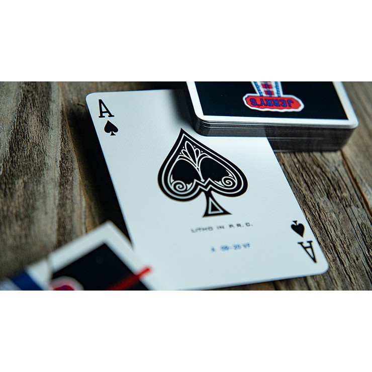 Bài Mỹ ảo thuật cao cấp USA: Gilded Vintage Feel Jerry's Nuggets (Black) Playing Cards