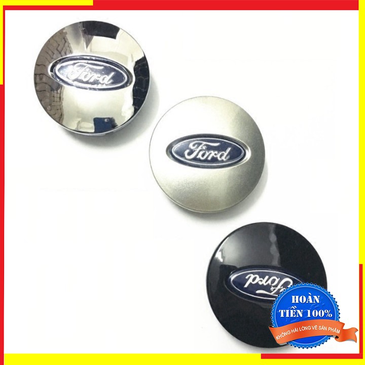 1 chiếc logo chụp mâm, vành bánh xe ô tô Ford/ Đường kính 65mm - Mã FORD-65