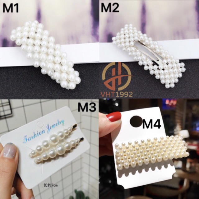 Kẹp tóc Hàn Quốc, kẹp tóc đính đá nữ đẹp sang chành thời trang P05 - VHT SHOP