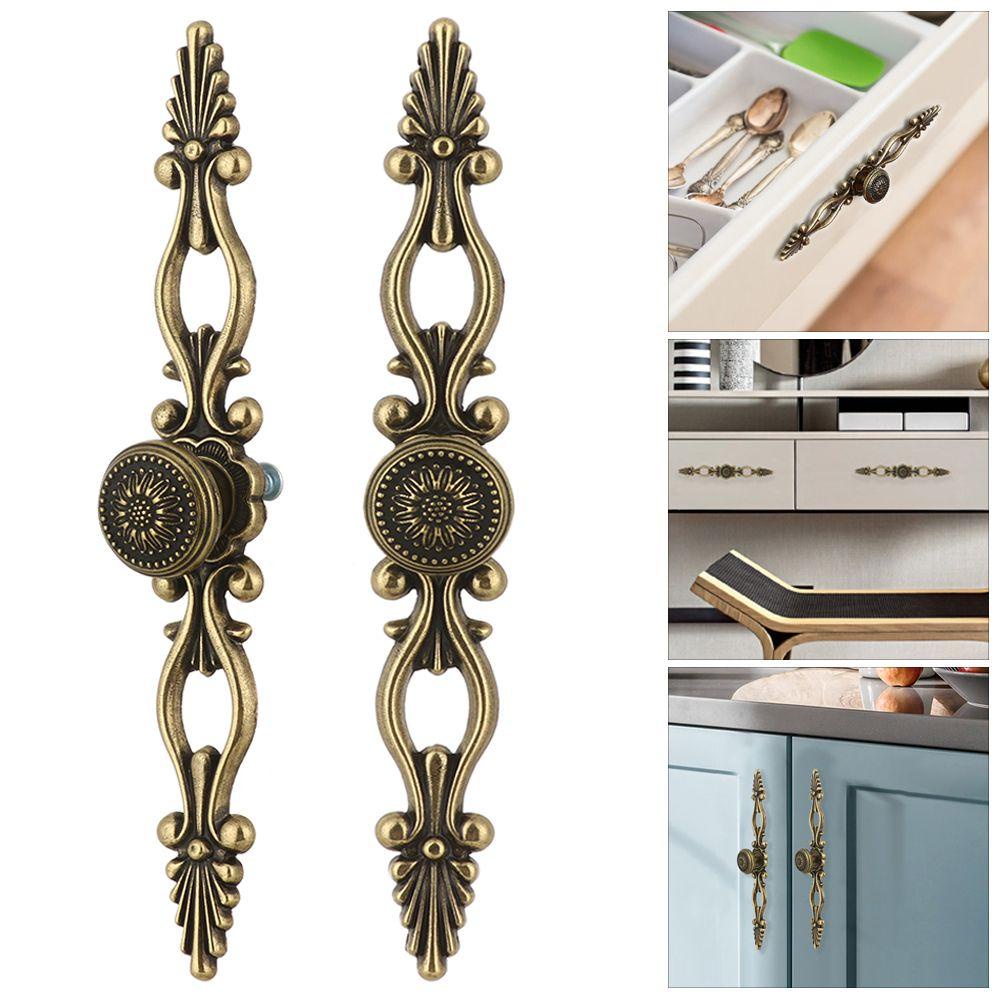 Tay Nắm Cửa Tủ Nhà Bếp Thiết Kế Đục Lỗ Phong Cách Vintage