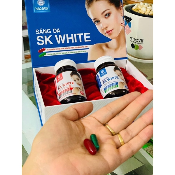 Viên uống sáng da SK white - Cân bằng nội tiết tố nữ, giảm nám sạm