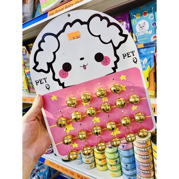 CHUÔNG HÌNH LỤC LẠC CHO CHÓ MÈO THÚ CƯNG