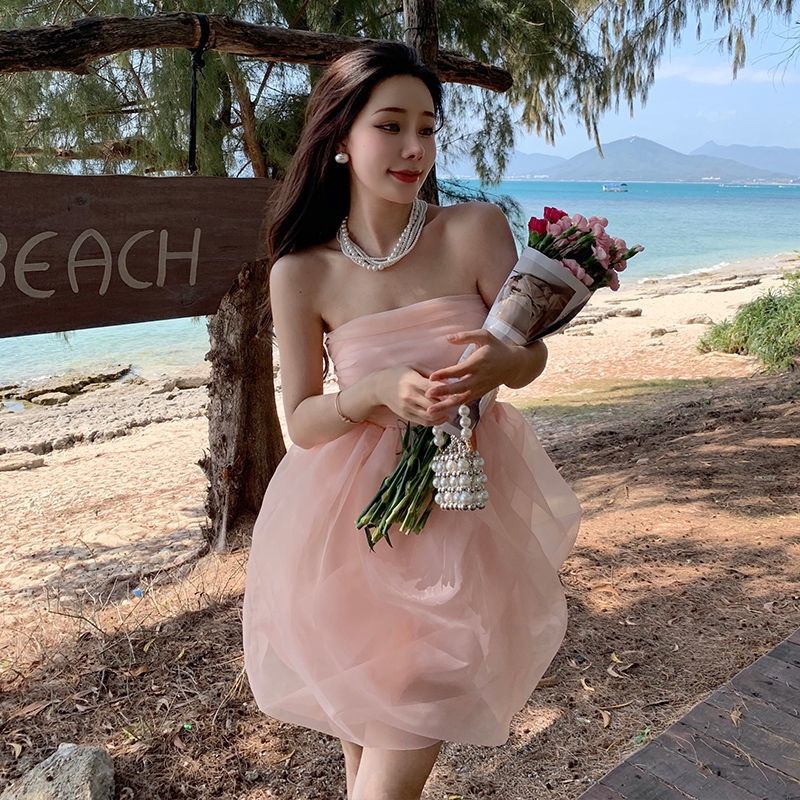 Đầm Ống Phồng Ngắn Thời Trang Mùa Hè Dễ Thương Dành Cho Bé Gái