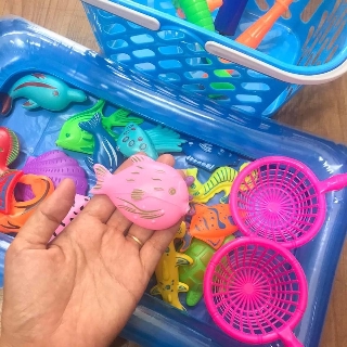 Bộ đồ chơi câu cá trẻ em kèm phao hơi