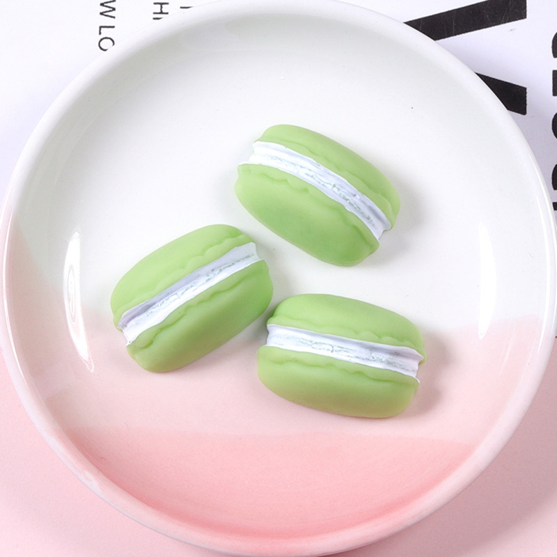 Set 10 Mô Hình Bánh Macaron Giả Bằng Nhựa Dùng Trang Trí